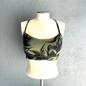 Lululemon Flow Y Bra Botanical Print Size 12
